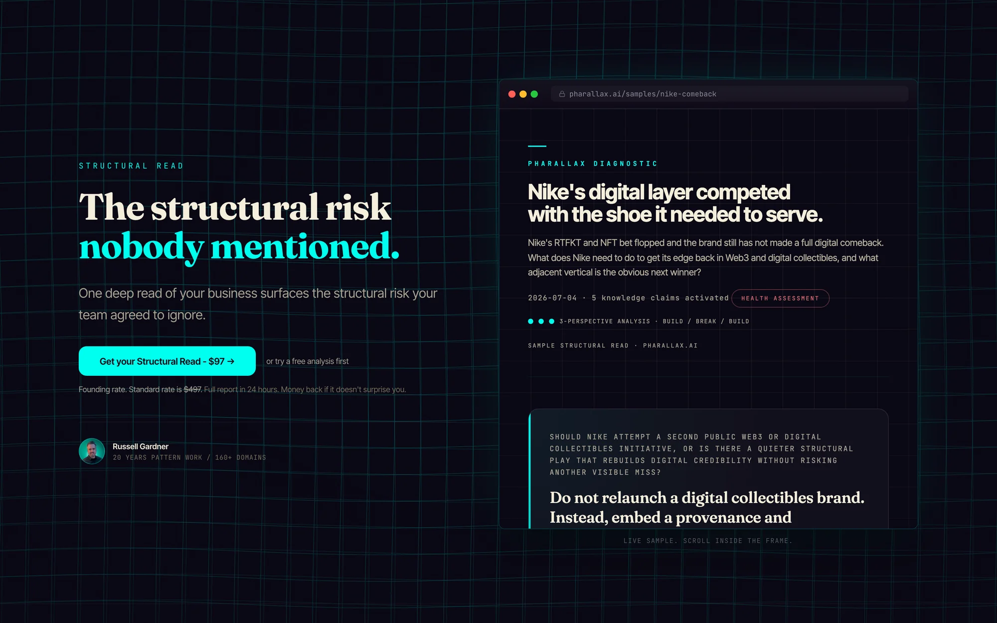 The Pharallax home page